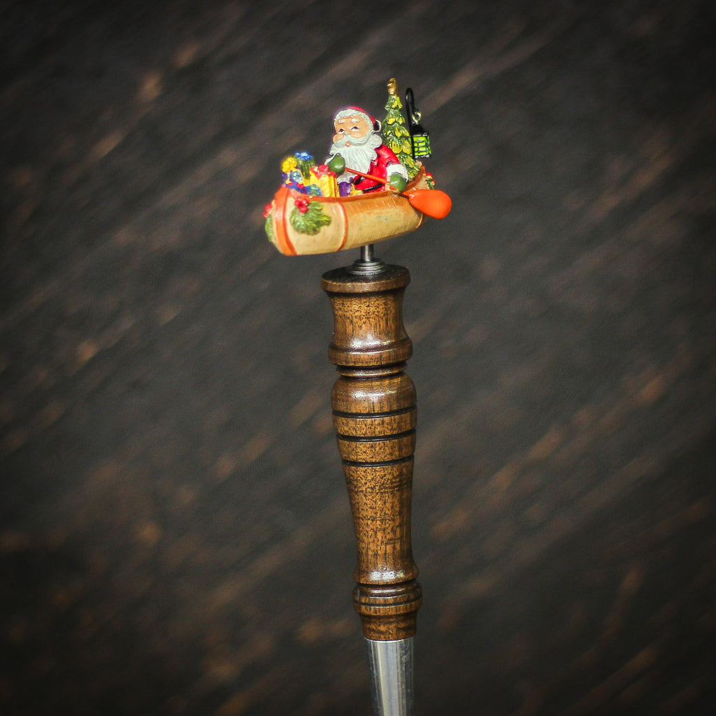 Canoe Santa Beer Tap Handle