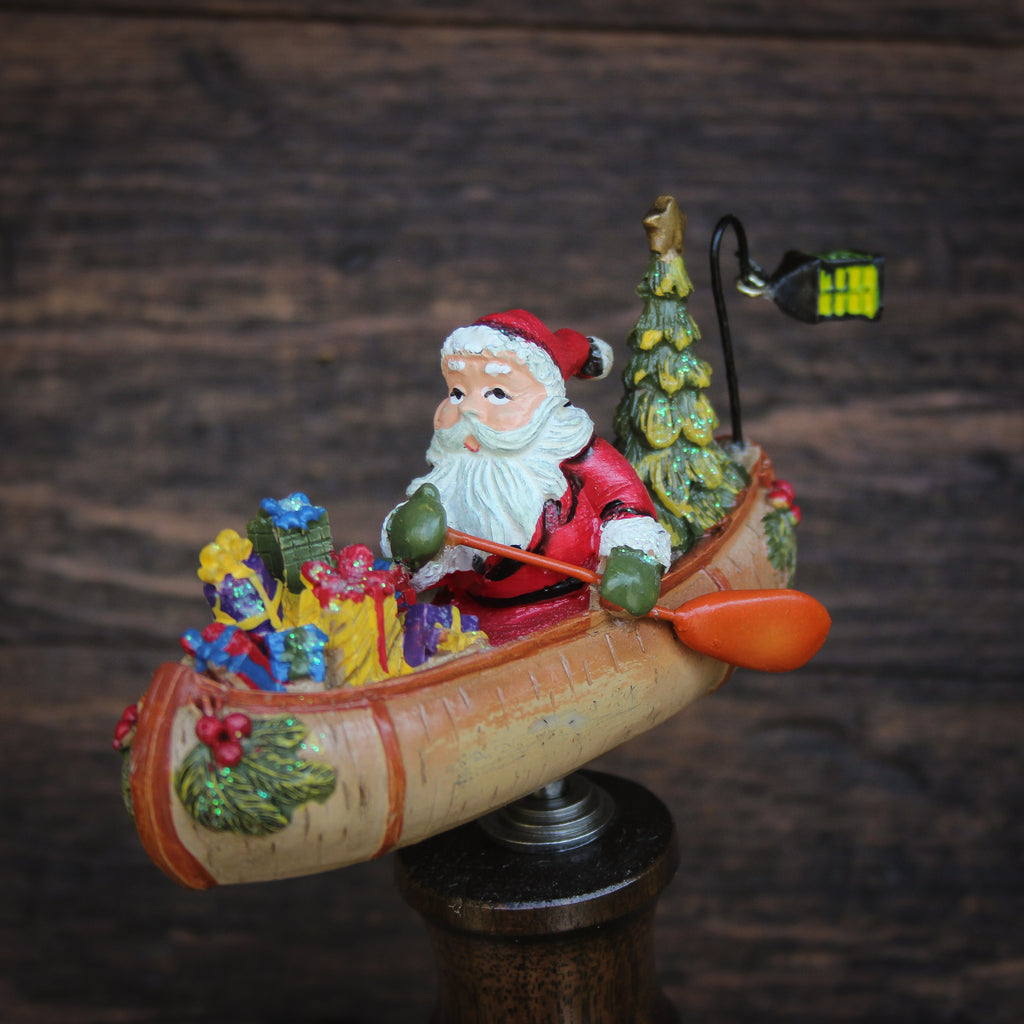 Canoe Santa Beer Tap Handle