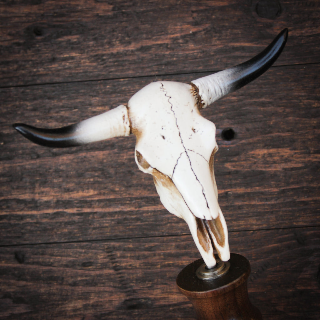 Junior Longhorn Skull Beer Tap Handle