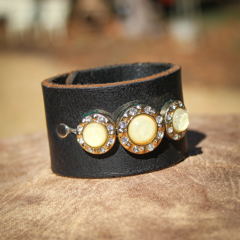 Citrus Jewels II Leather Bracelet