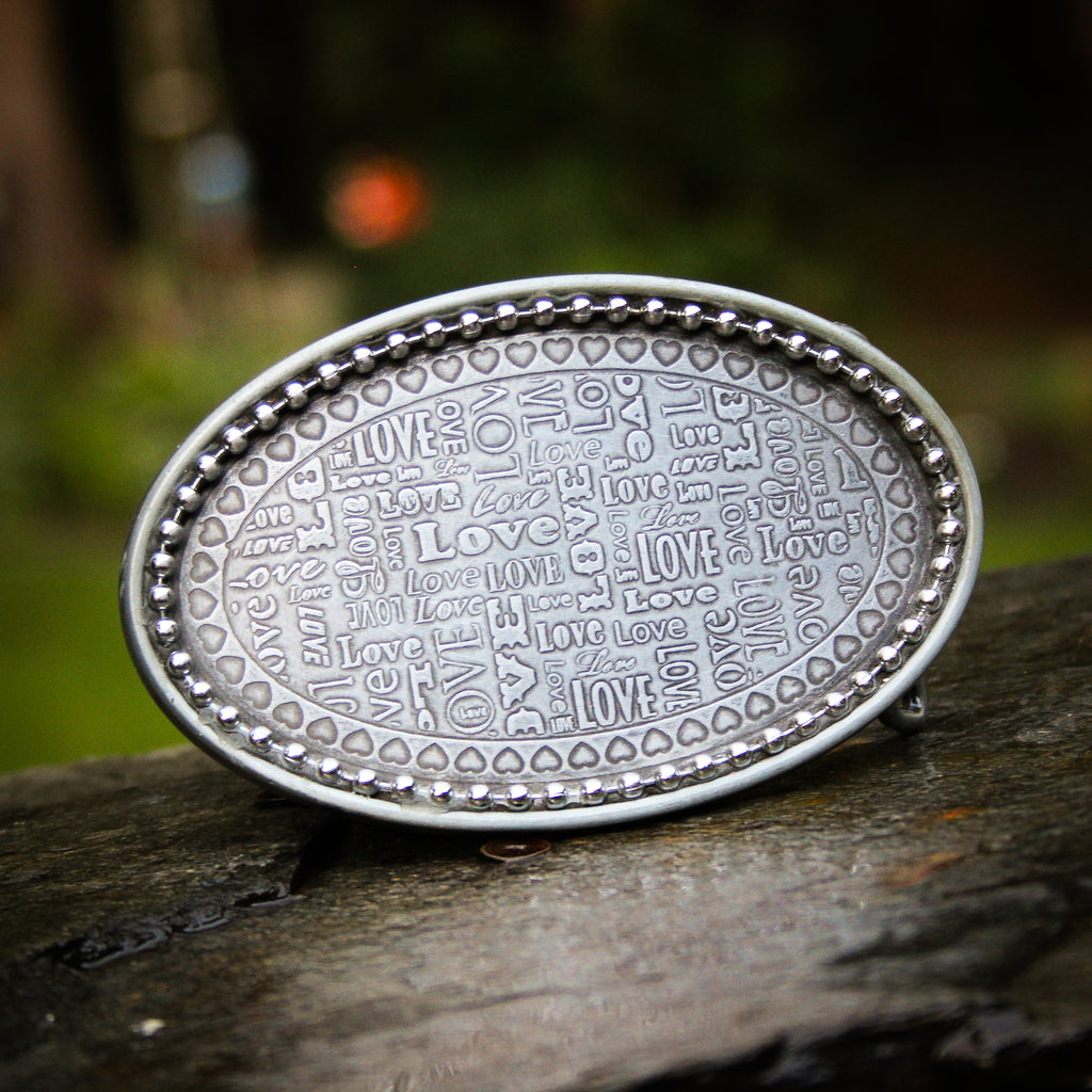 Love All Over Belt Buckle