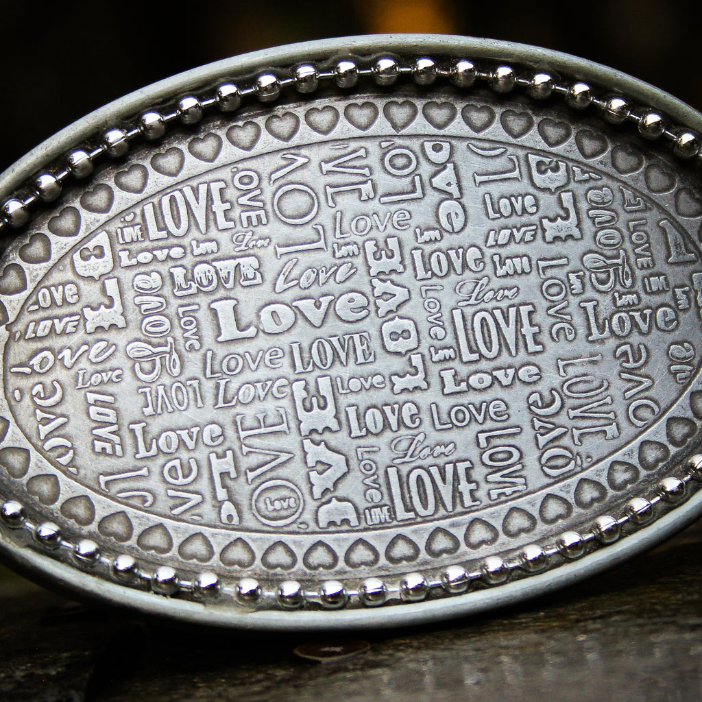 Love All Over Belt Buckle