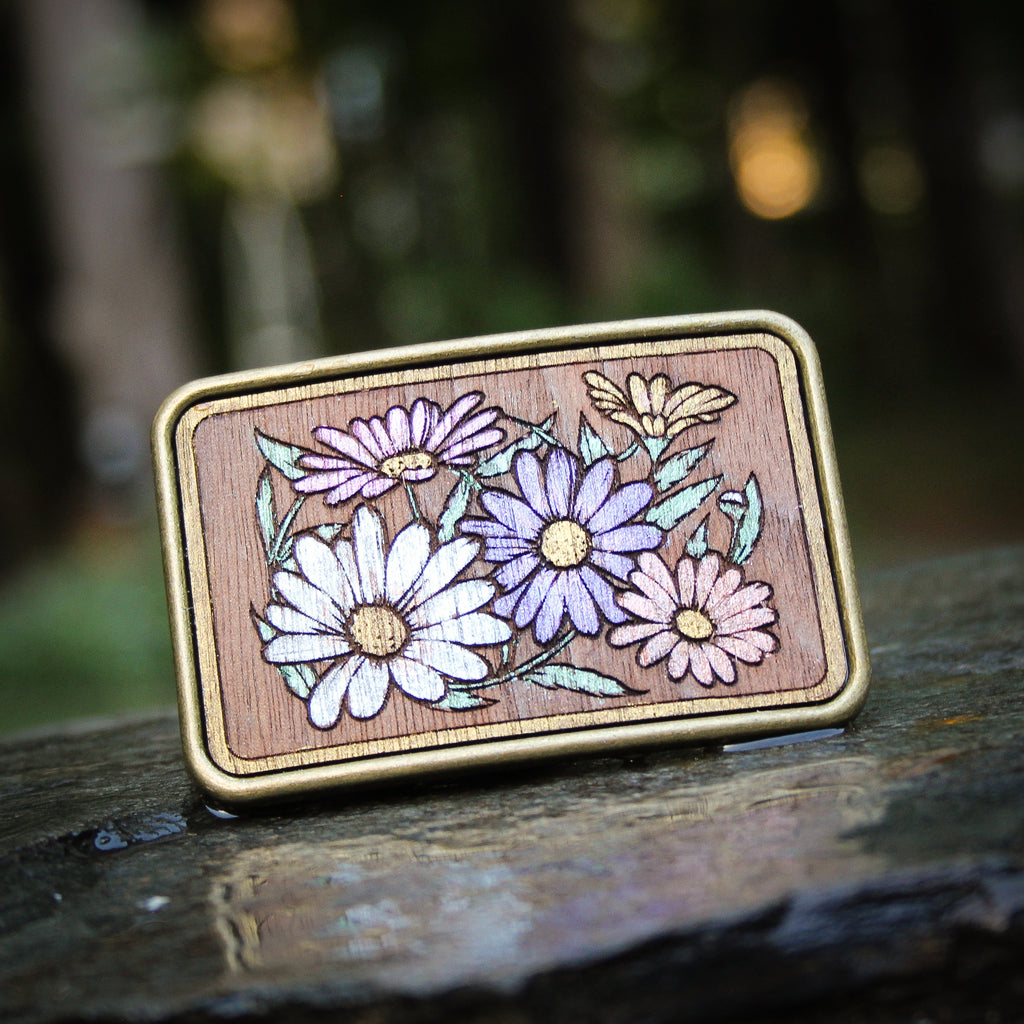 Flower Patch Belt Buckle