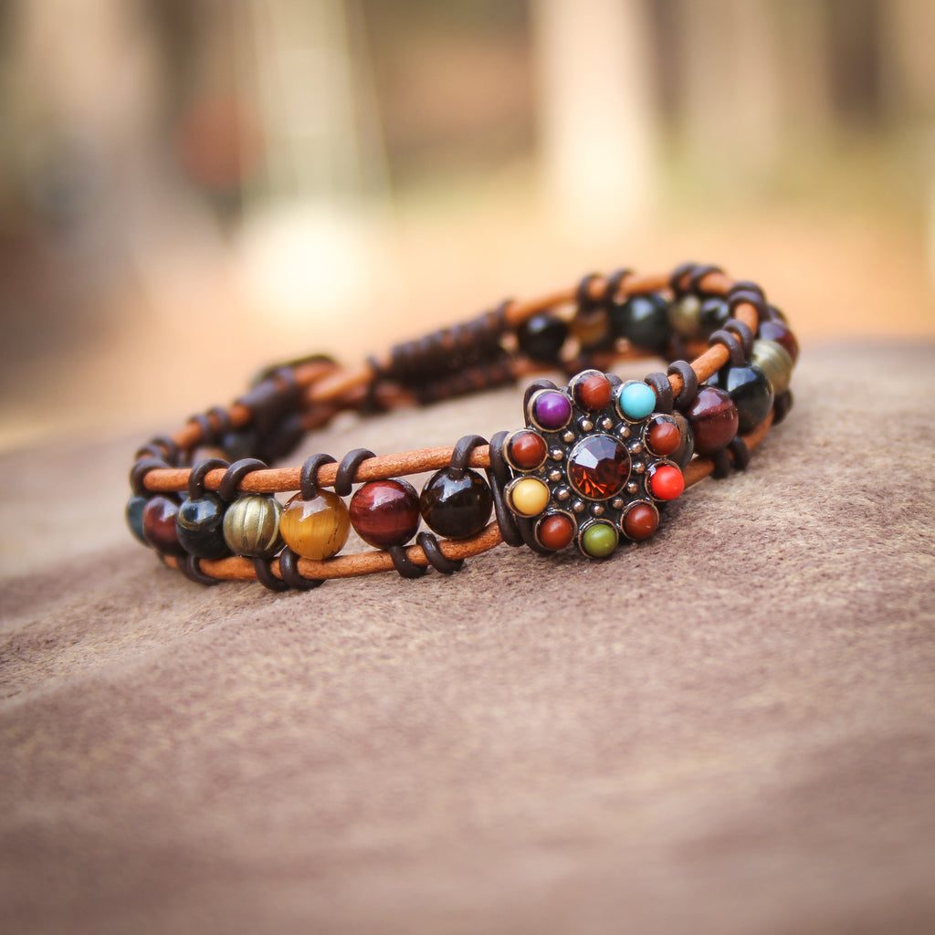 Hippie Chick Leather Bracelet