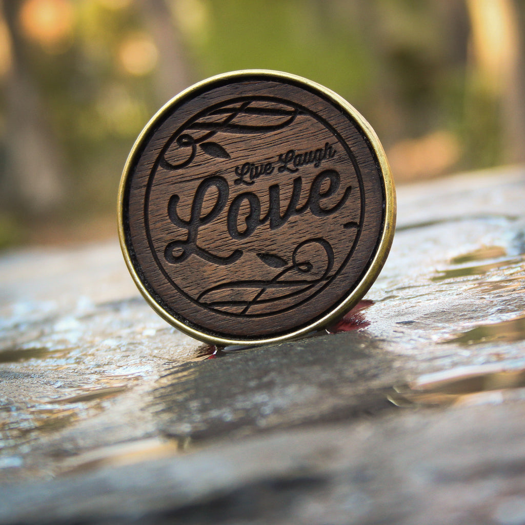 Live Laugh Love (round) Belt Buckle