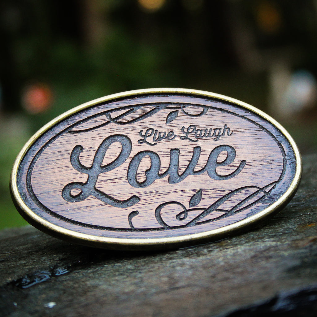 Live Laugh Love Belt Buckle