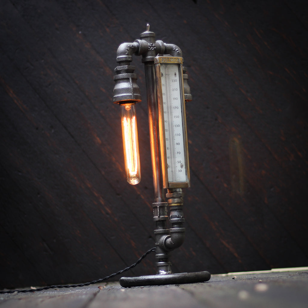 Palmer Thermometer Gas Pipe Lamp