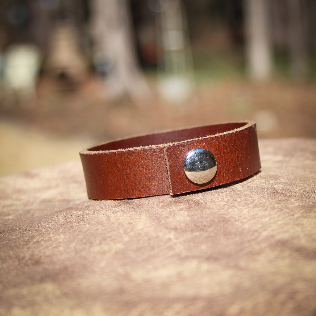 Pretty in Blue Leather Bracelet 1