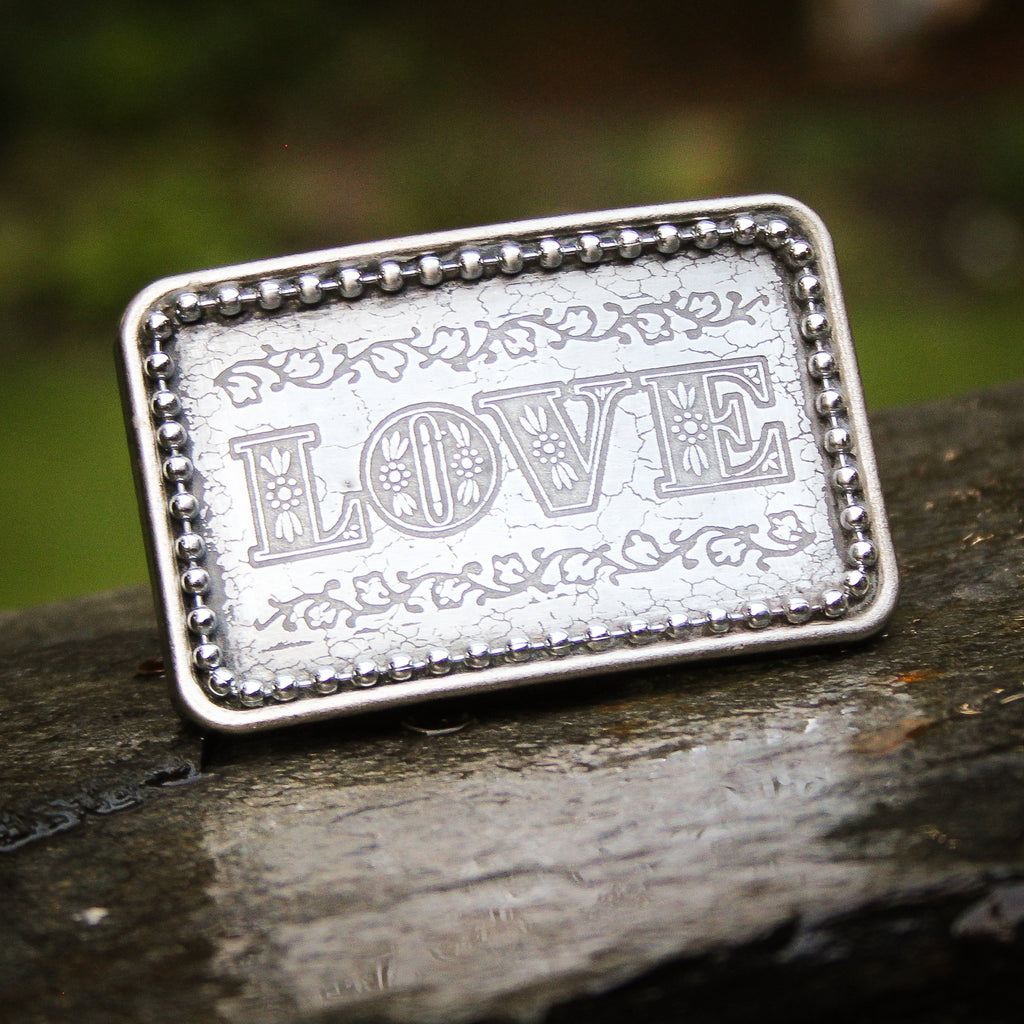 Rustic Love Belt Buckle