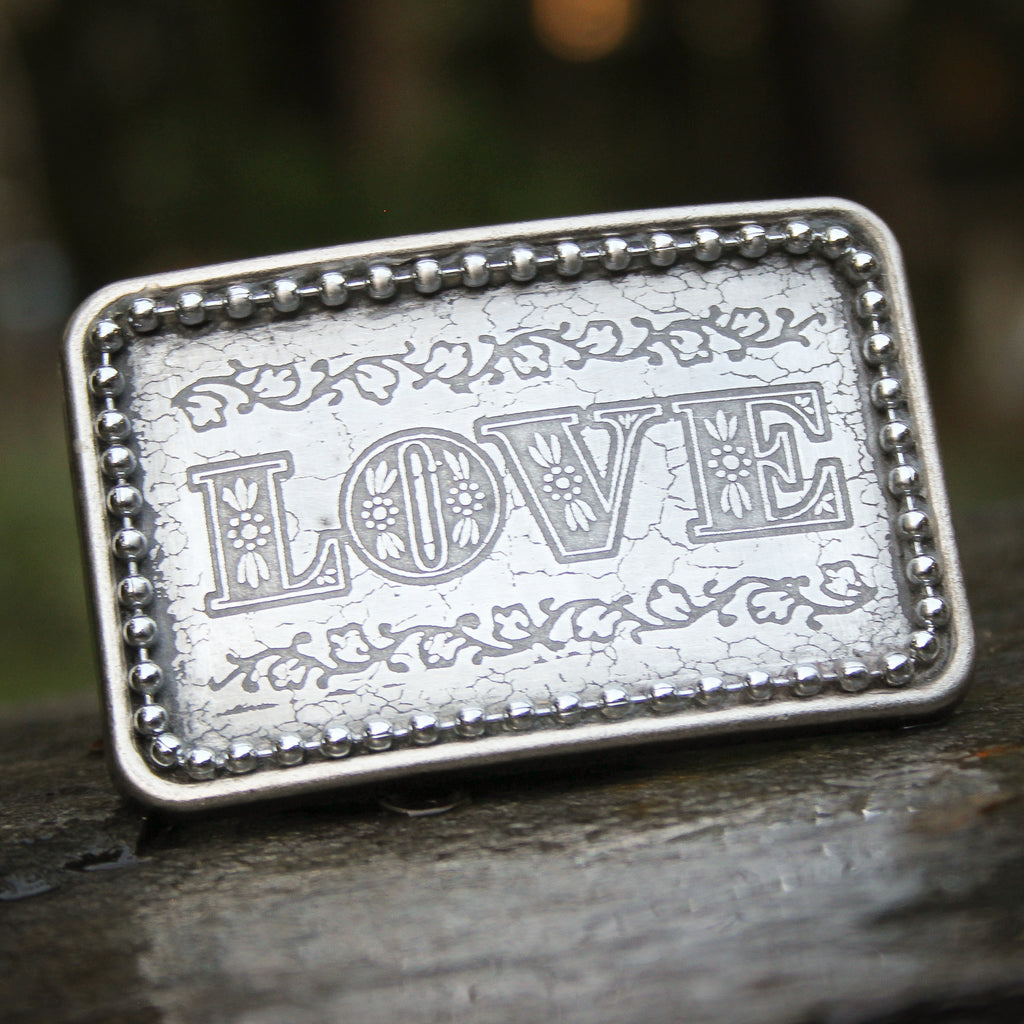Rustic Love Belt Buckle
