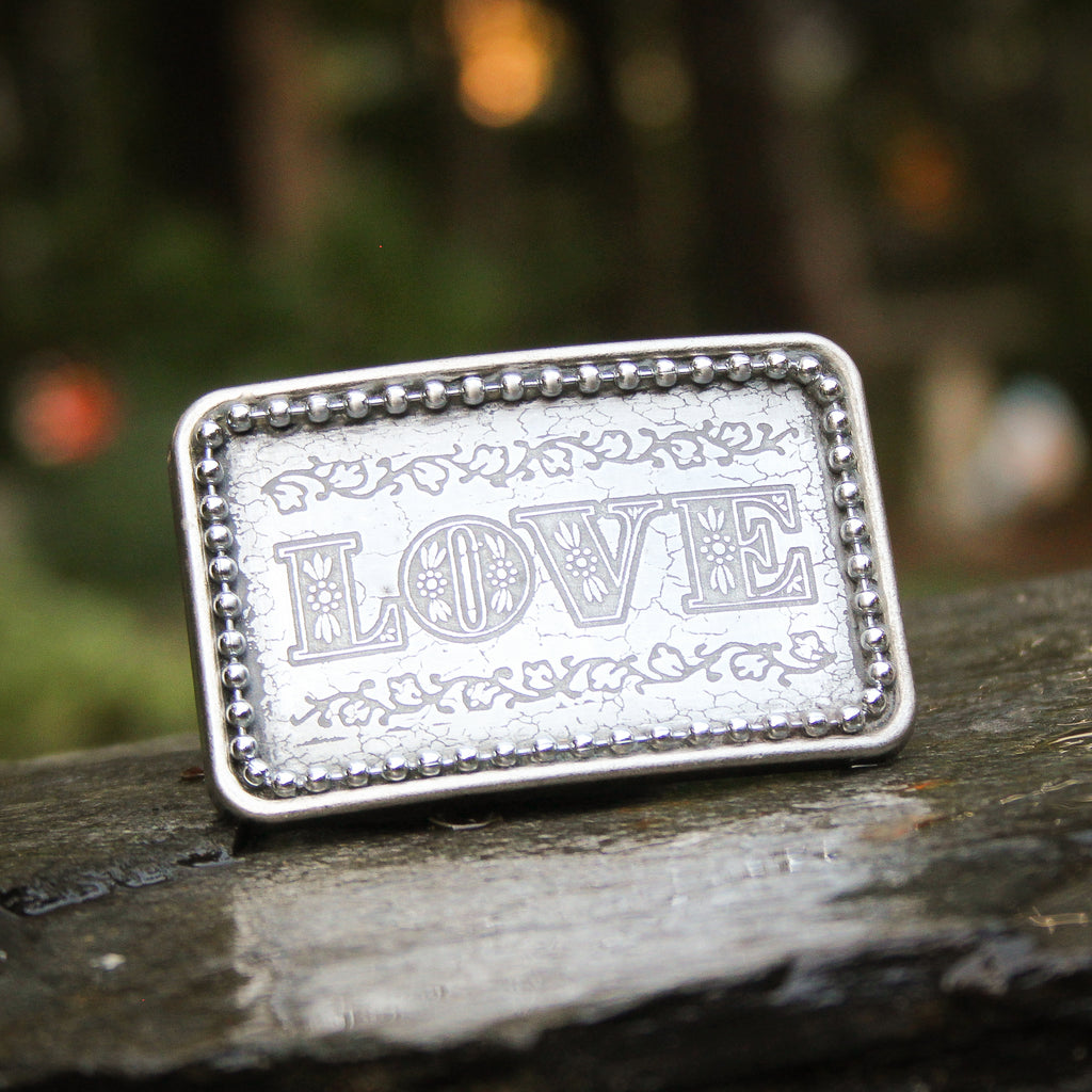 Rustic Love Belt Buckle