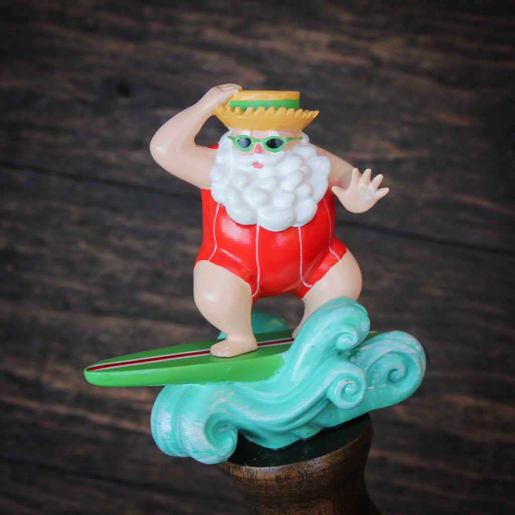 Surfin Santa Beer Tap Handle