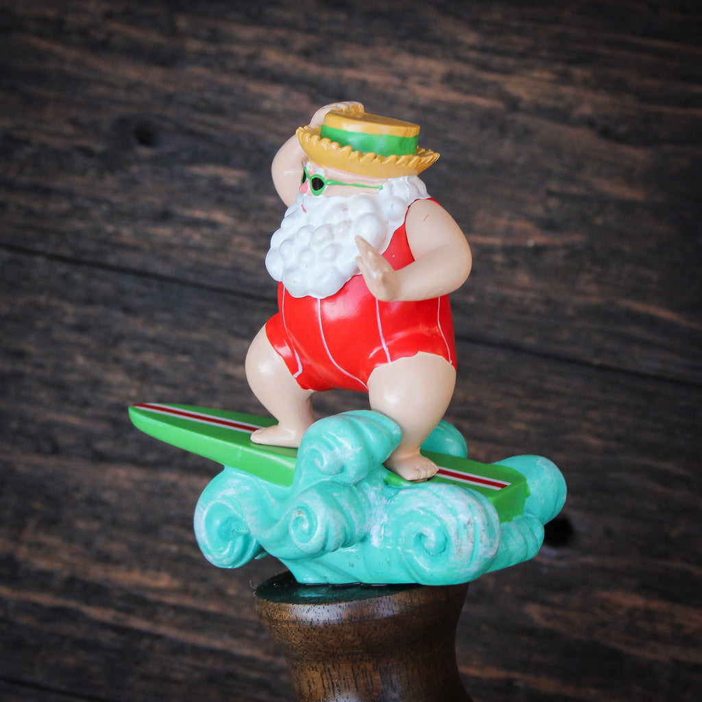 Surfin Santa Beer Tap Handle