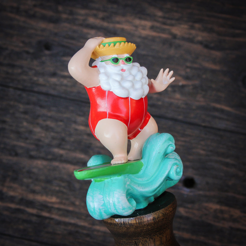 Surfin Santa Beer Tap Handle
