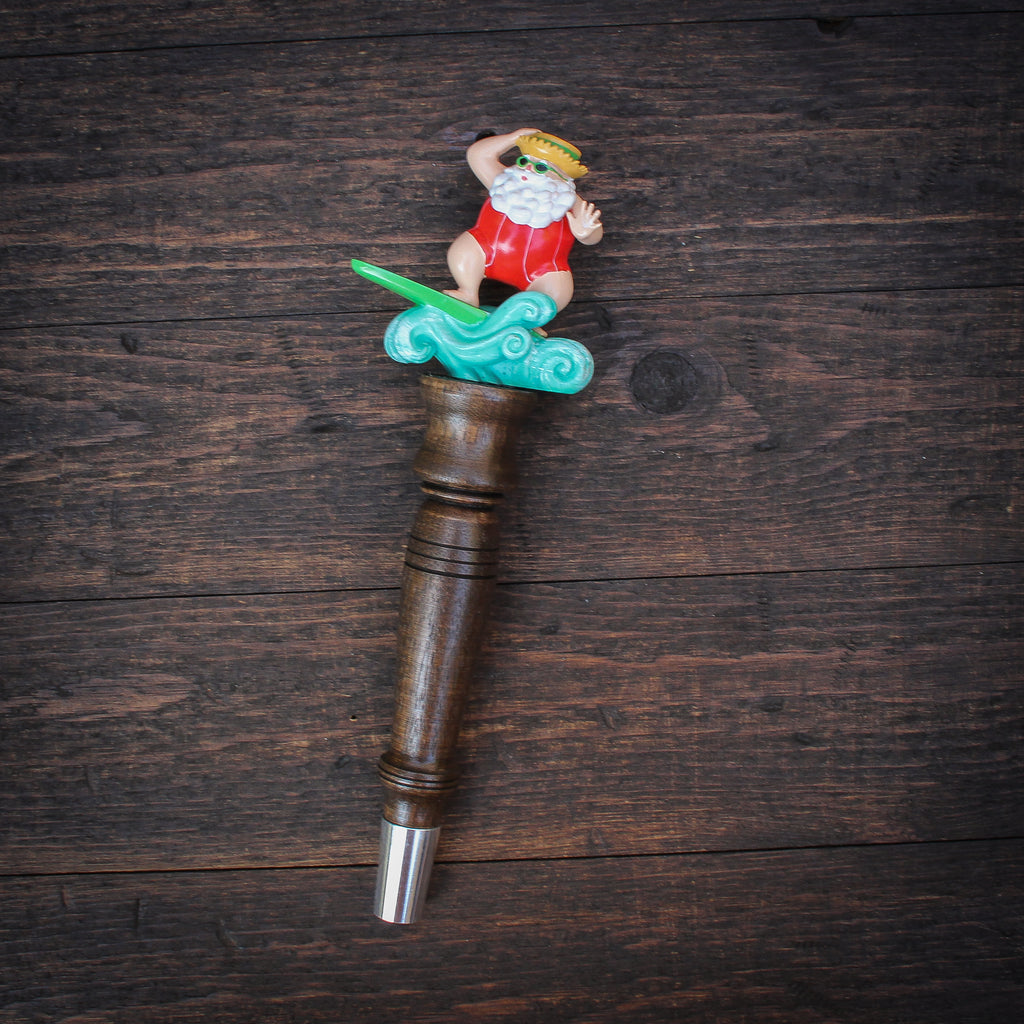 Surfin Santa Beer Tap Handle