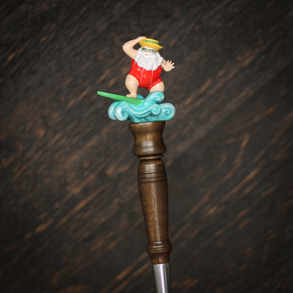 Surfin Santa Beer Tap Handle