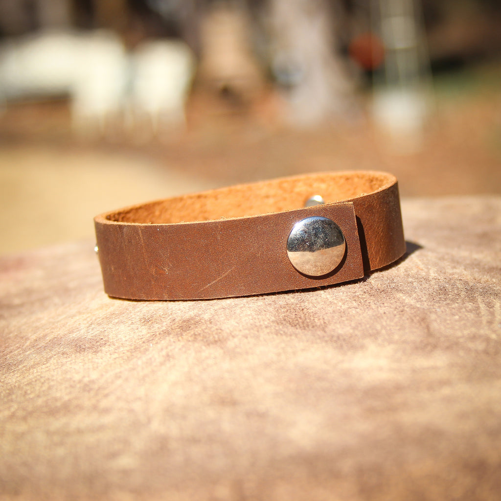 Smokey Quarts Leather Bracelet 1