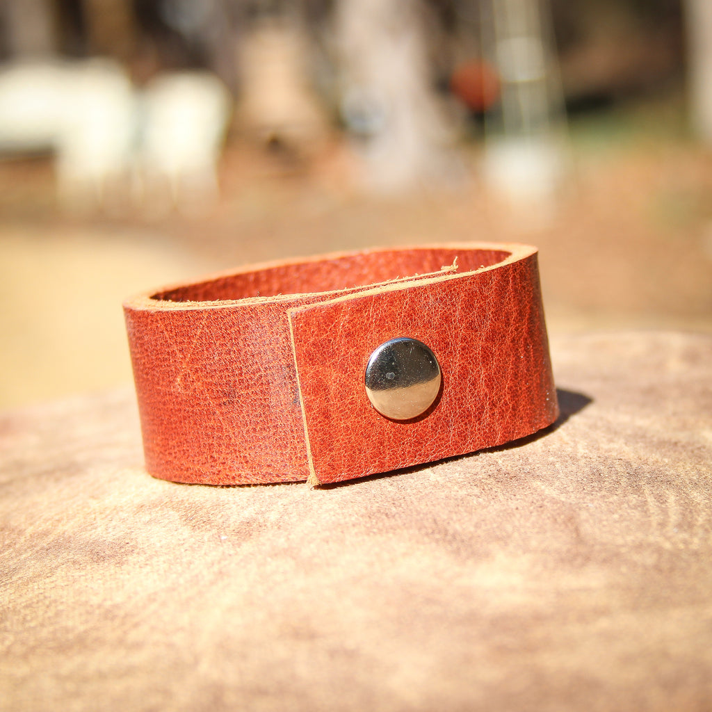 Southwestern Concho Leather Bracelet 1