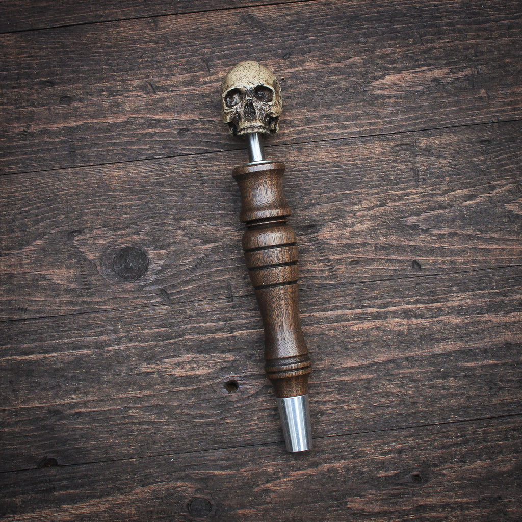 Toothless Tommy Skull Beer Tap Handle