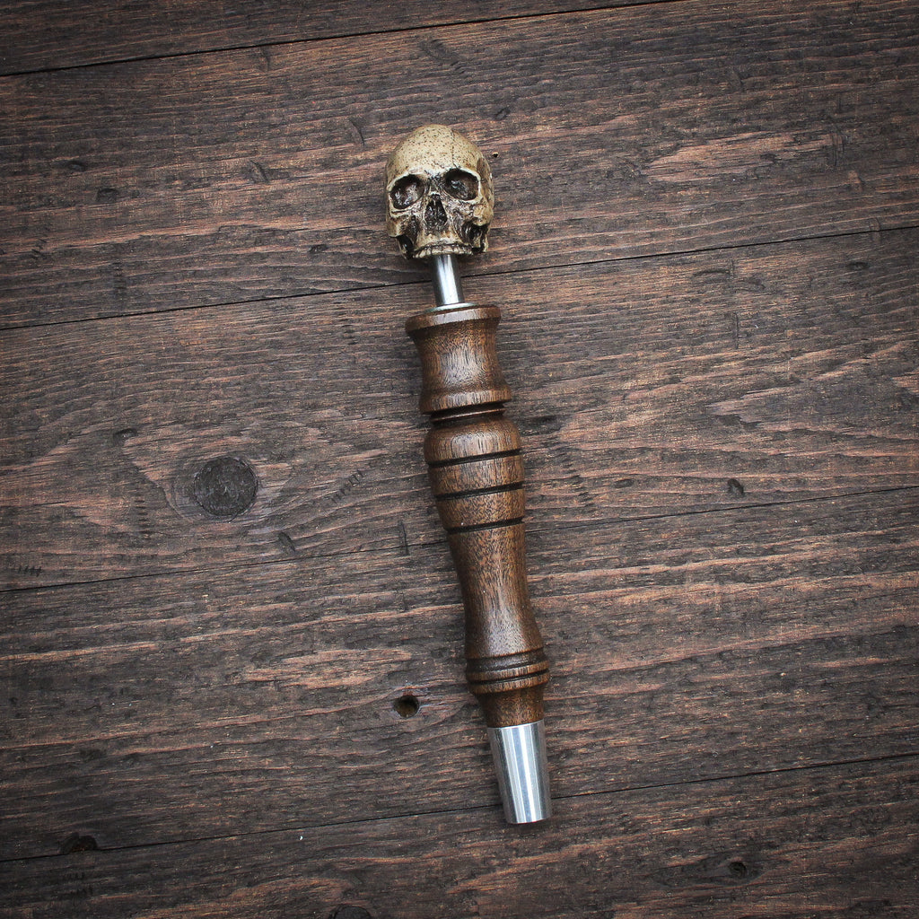 Toothless Tommy Skull Beer Tap Handle