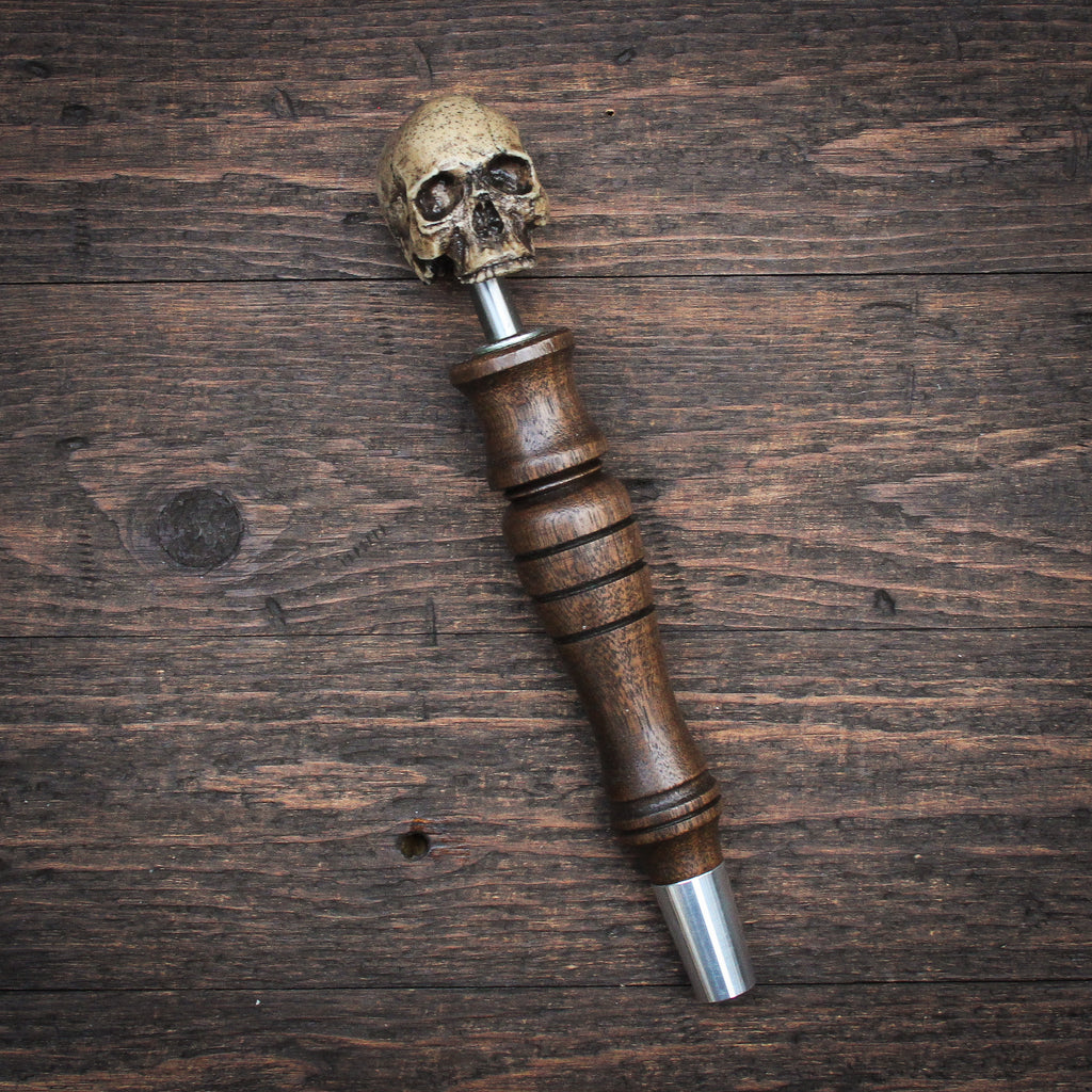 Toothless Tommy Skull Beer Tap Handle