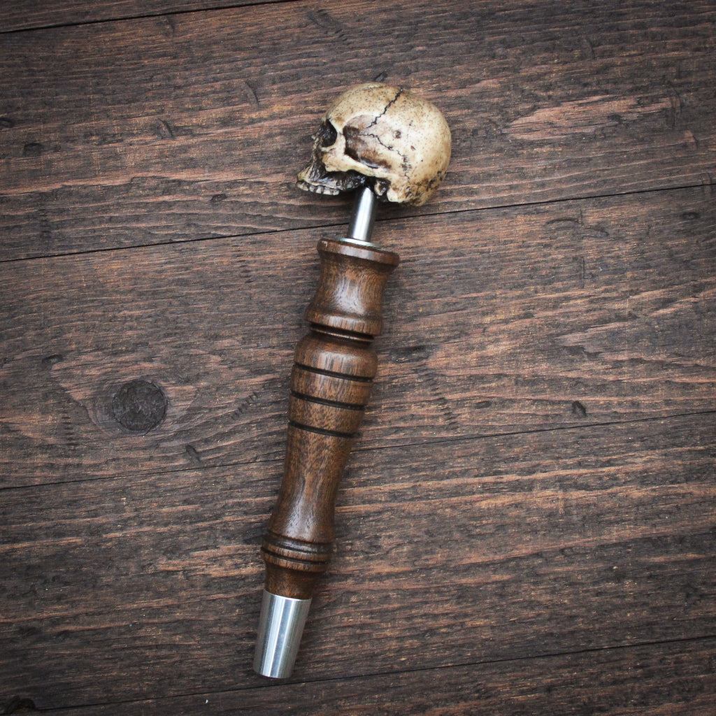 Toothless Tommy Skull Beer Tap Handle