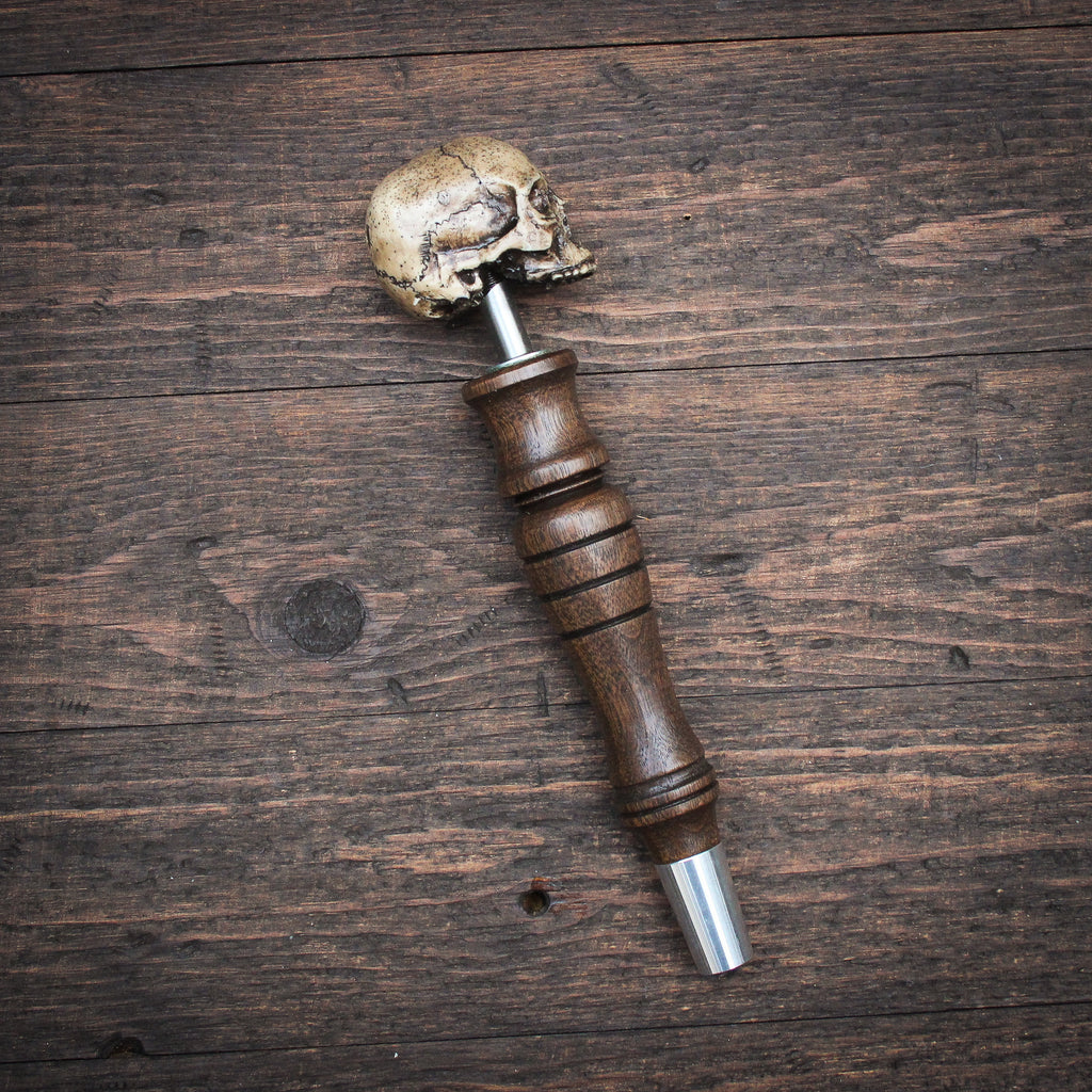 Toothless Tommy Skull Beer Tap Handle