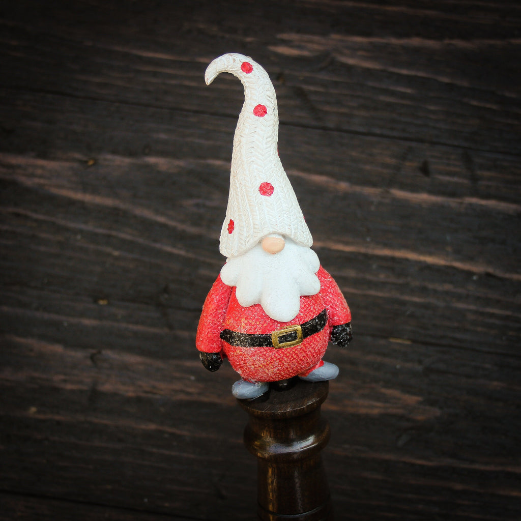 Beer Tap Handle: Festive Santa Gnome II - VintageAmerica