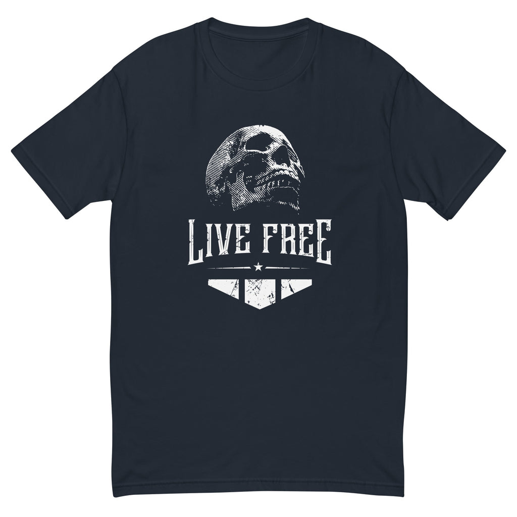 LIVE FREE Mens Fitted Short Sleeve T-shirt - VintageAmerica