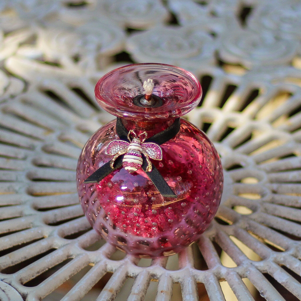 Oil Lamp: Pretty In Pink - VintageAmerica