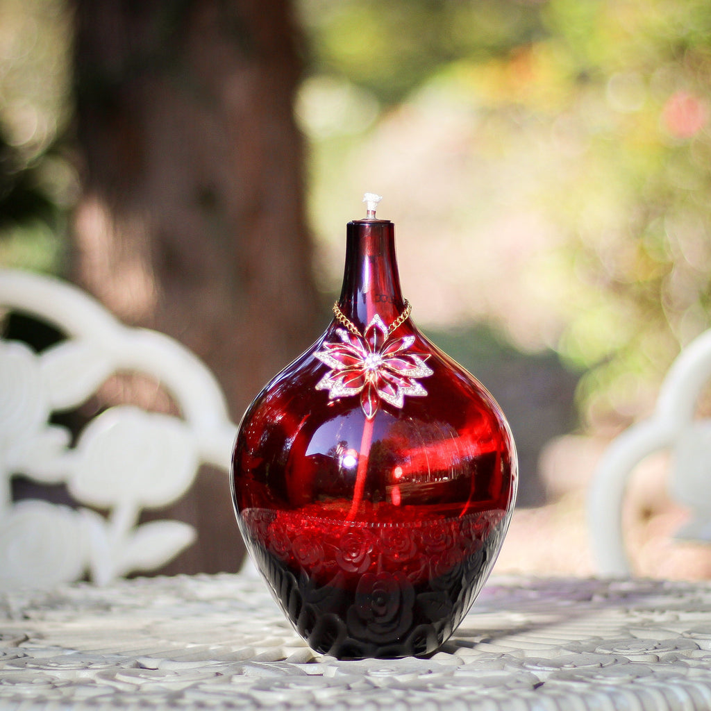 Oil Lamp: Pure Holiday Elegance (RED) - VintageAmerica