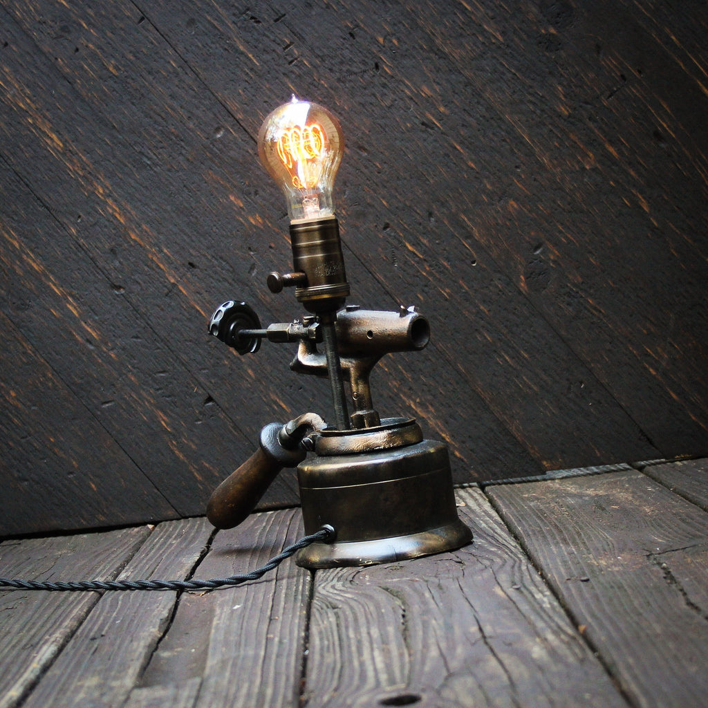 Vintage Edison Desk Lamp: Antique Blow Torch - VintageAmerica