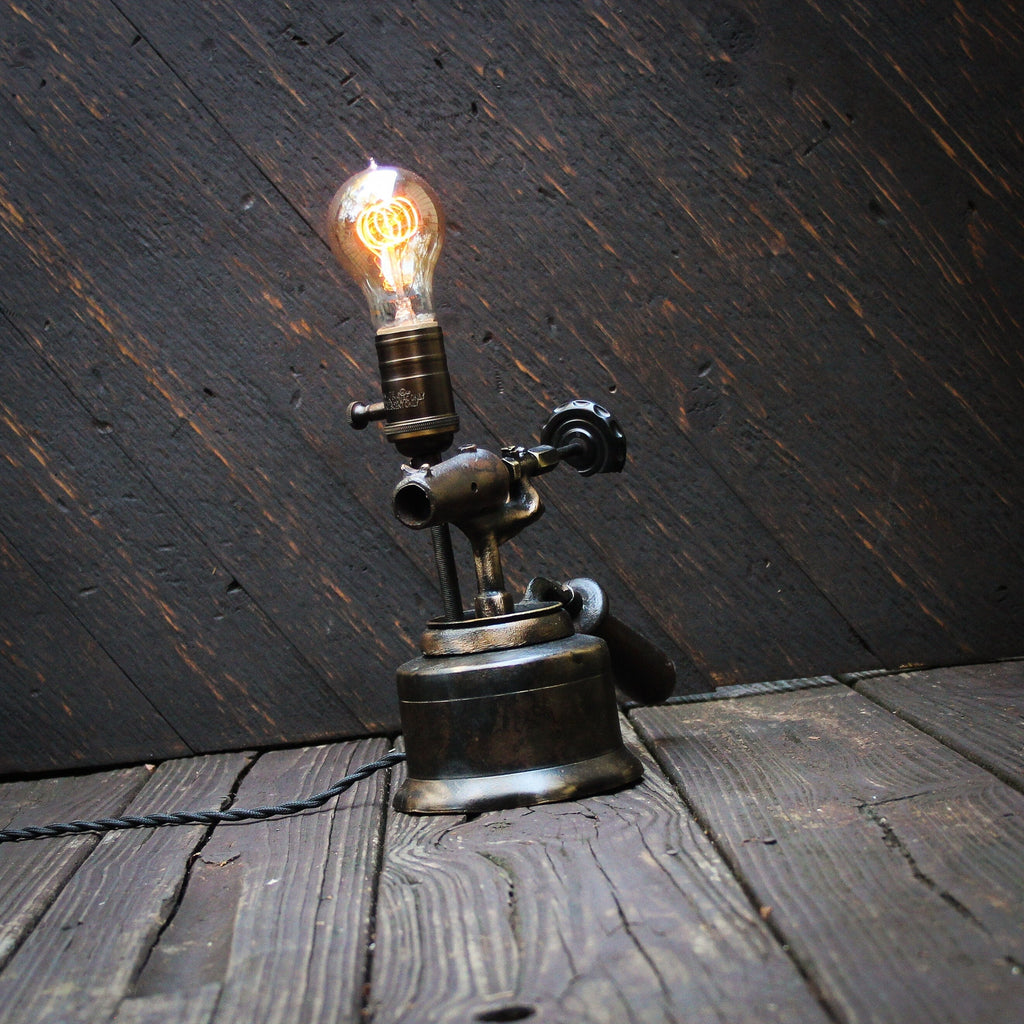 Vintage Edison Desk Lamp: Antique Blow Torch - VintageAmerica