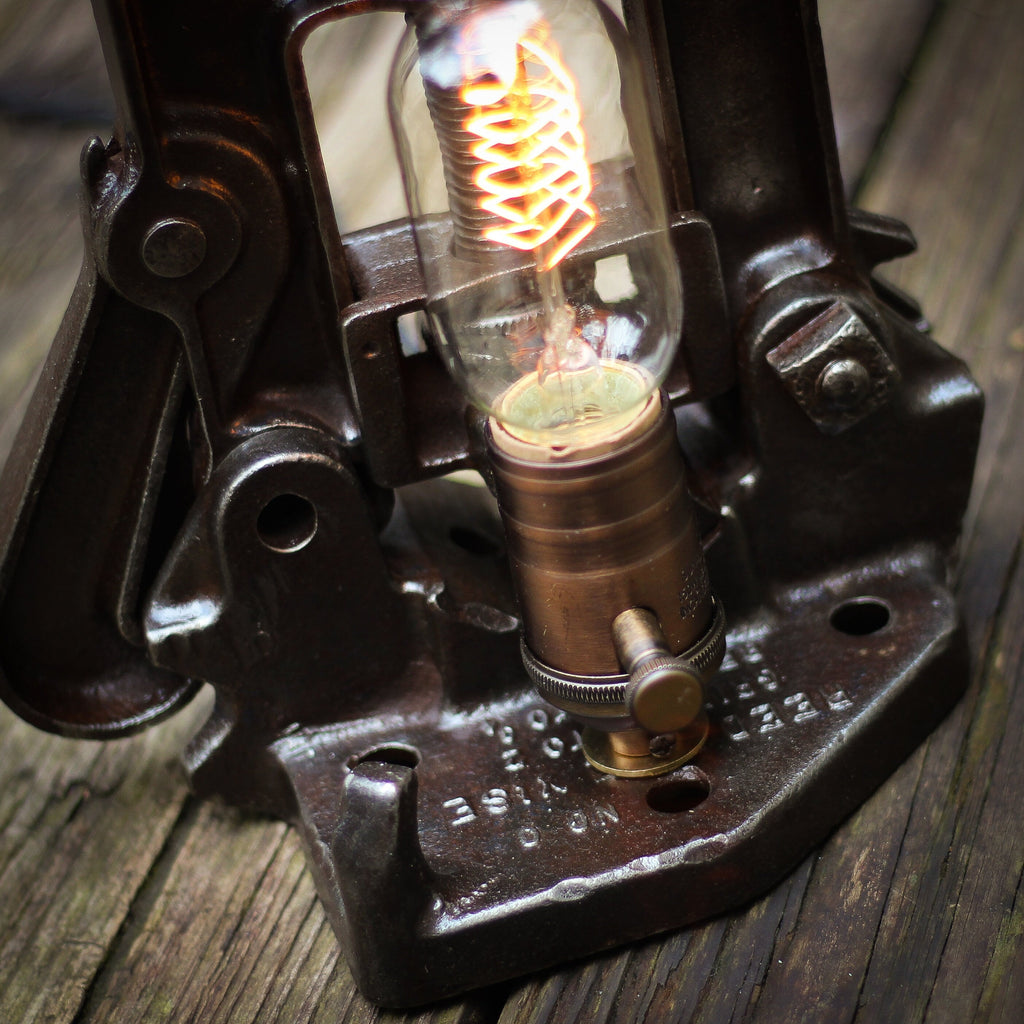 Vintage Edison Desk Lamp: Vintage Pipe Clamp - VintageAmerica