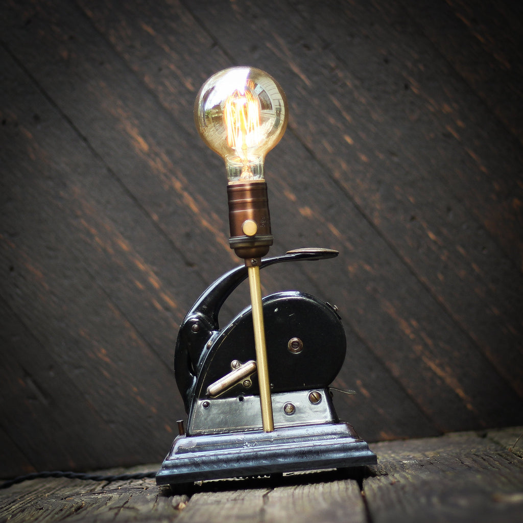 Vintage Edison Desk Lamp: Vintage Protectograph - VintageAmerica